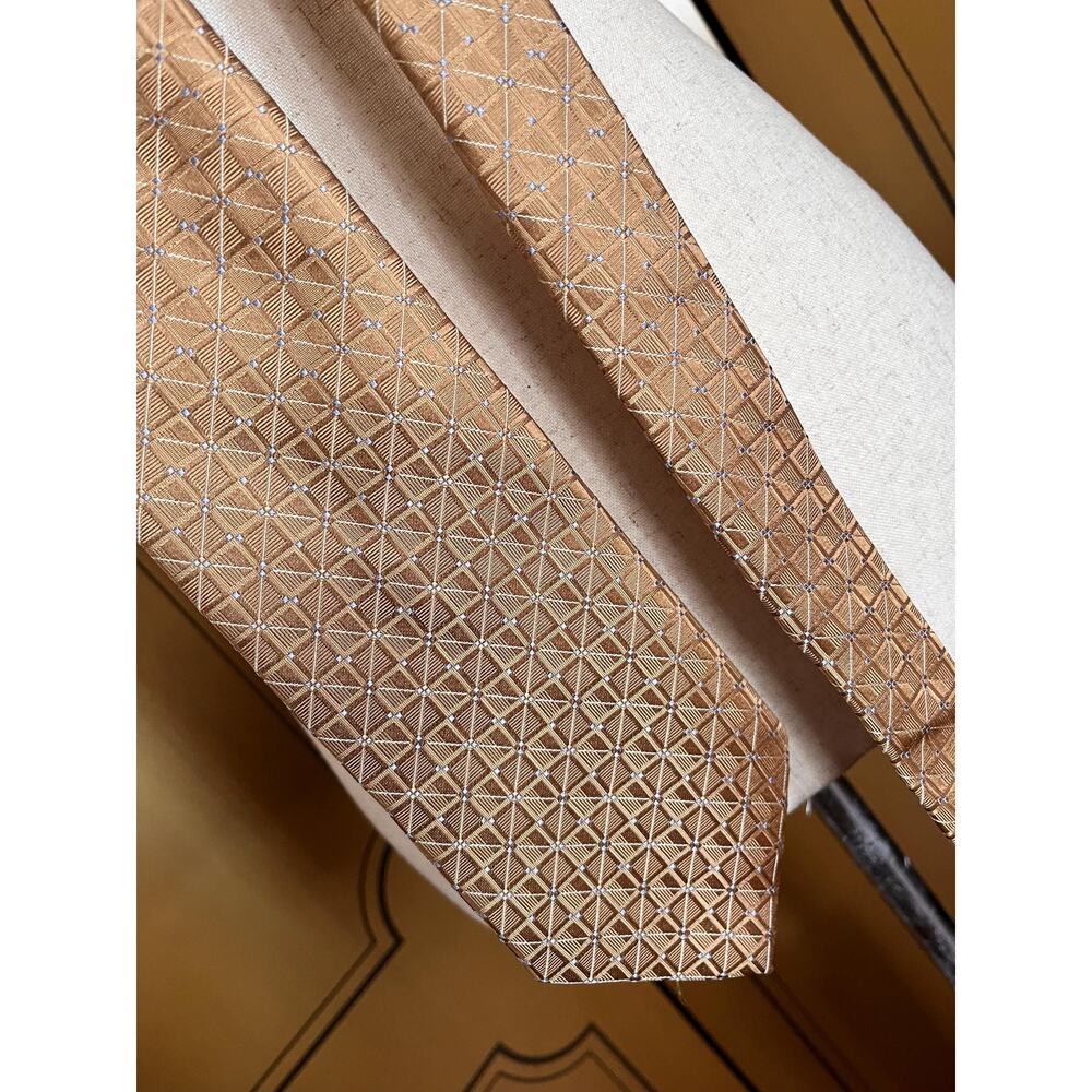 Bugatti silk necktie in gold
